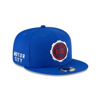 Blue Detroit Pistons Hat - New Era NBA City Edition Alt 59FIFTY Fitted Caps USA3275948